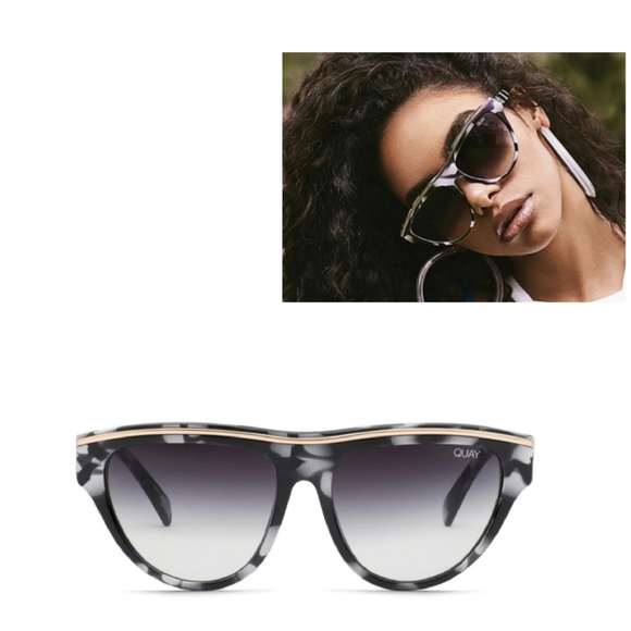 Quay Australia Accessories - NWT Quay Australia Marble Flight Risk Sunglasses